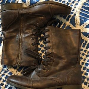 FLASH SALE  Womens Brown Combat Boots 11